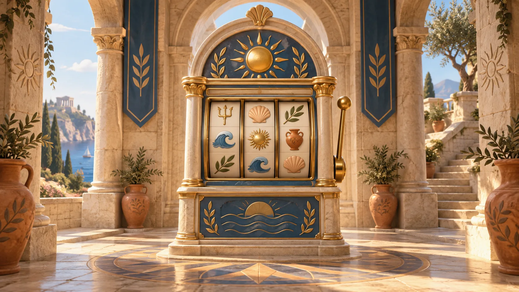 Sunlit temple